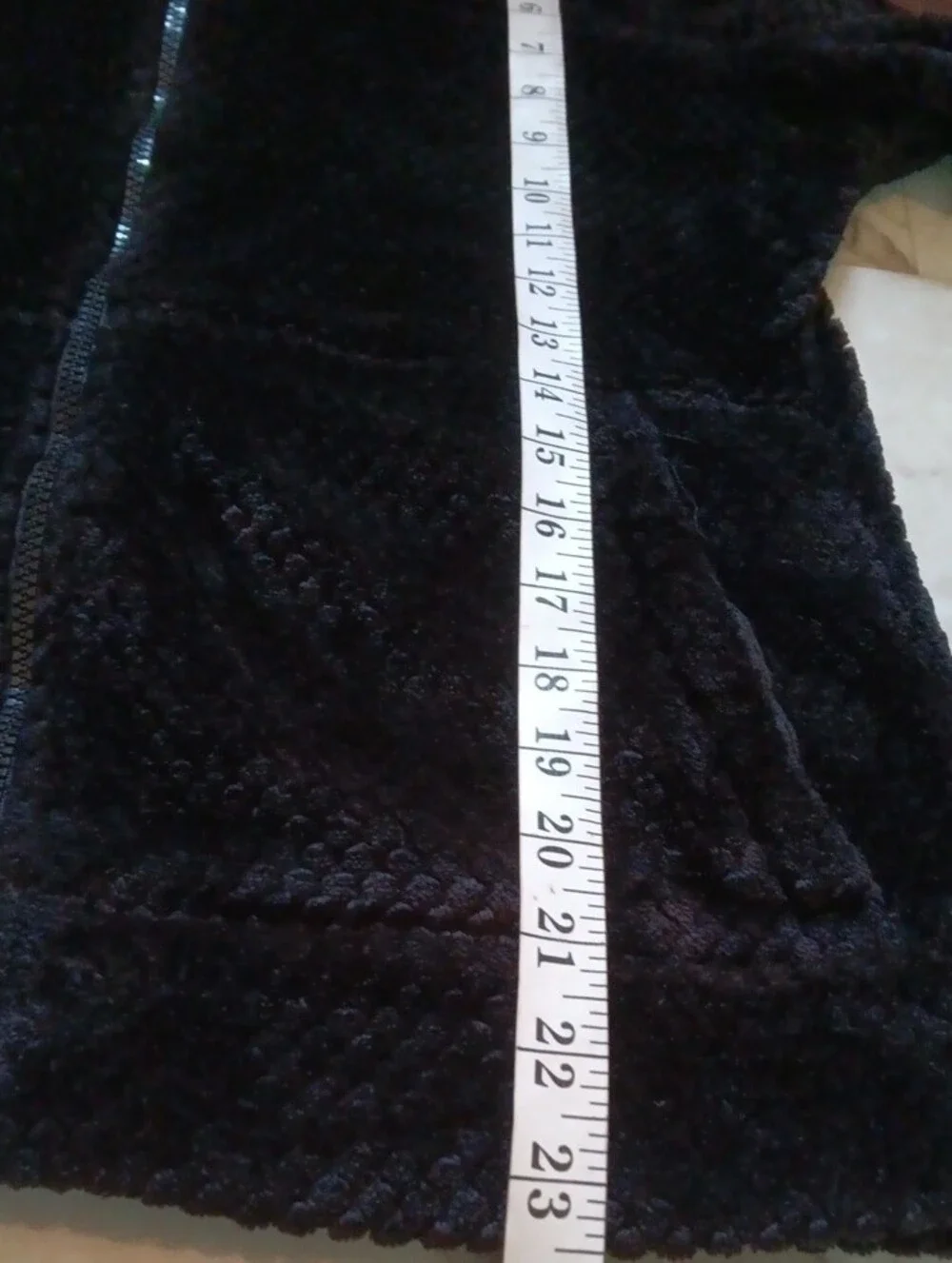 Free Country Black Plush Teddy Zip Jacket